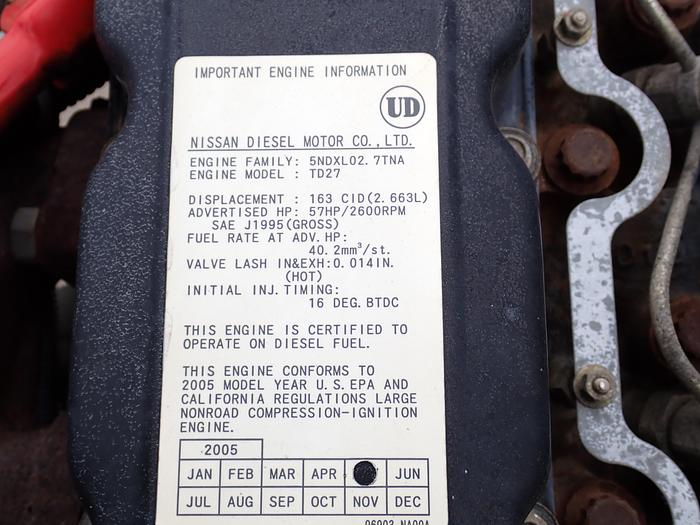 Used 2005 Nissan UD TD27