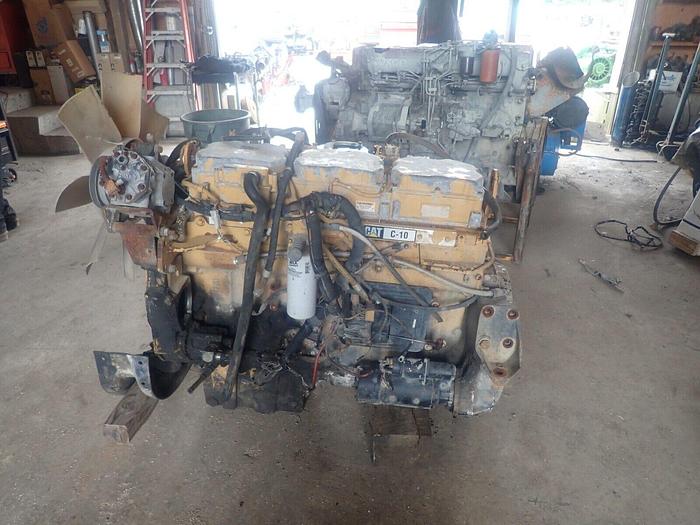 Used Caterpillar C10 Turbo Diesel Engine RUNS EXC. Truck 300 HP Mixer