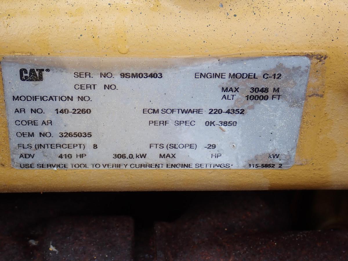 Used 2003 CAT C12 Diesel Truck Engine 410 HP W/ JAKES