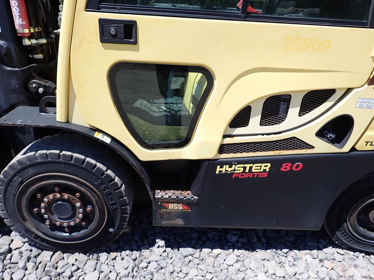 Used 2015 Hyster H80FT Diesel Forklift LOW HOURS! POSITIONERS!