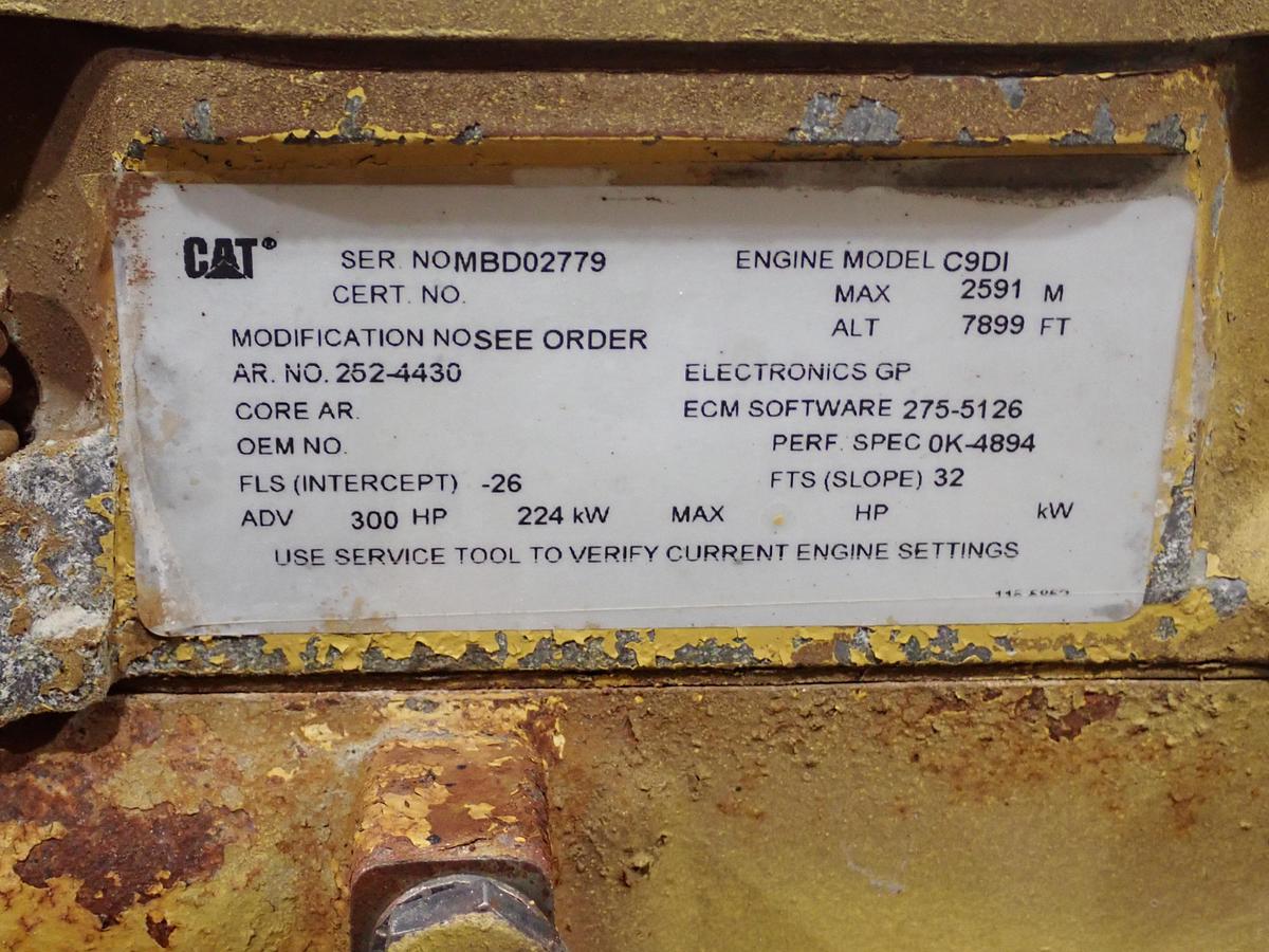 Used 2006 CAT C9 Industrial Engine AR # 252-4430