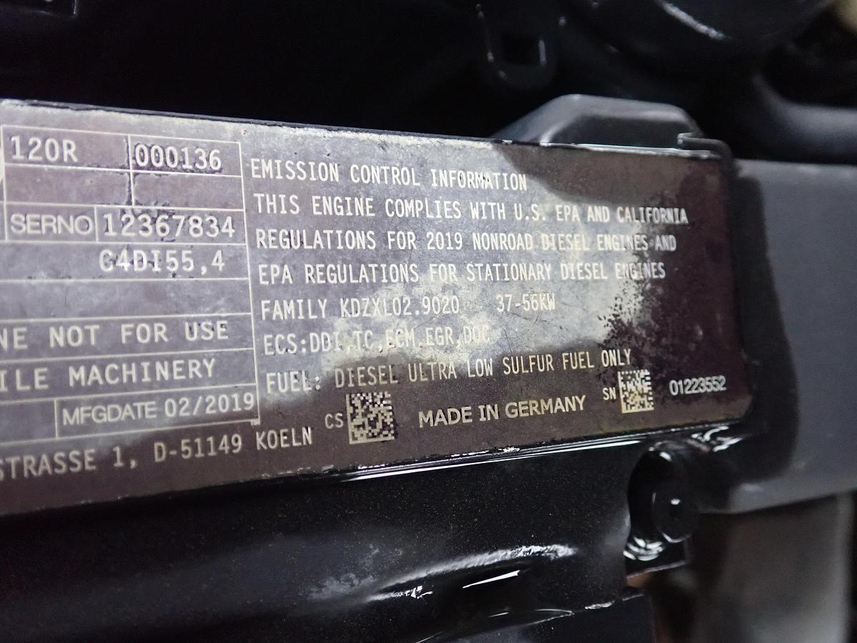 Used 2019 DEUTZ TD2.9L4 Diesel Engine Power Unit 530 HOURS