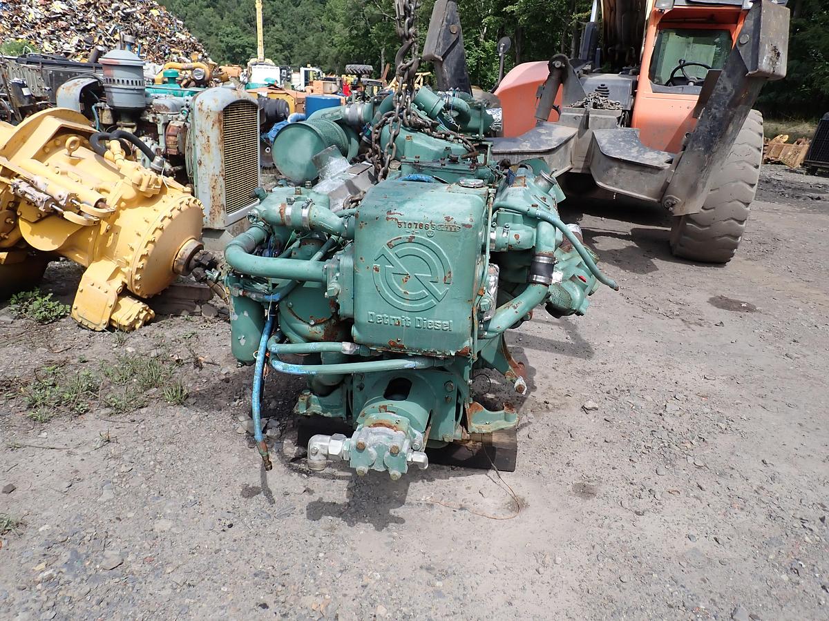 Used Detroit Diesel 8V71TA MARINE Engine 7082-3300 LEFT HAND ROTATION