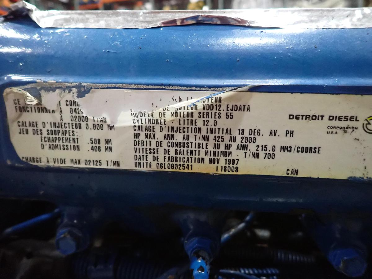 Used 1997 Detroit Diesel Series 55 12 Liter Truck Engine