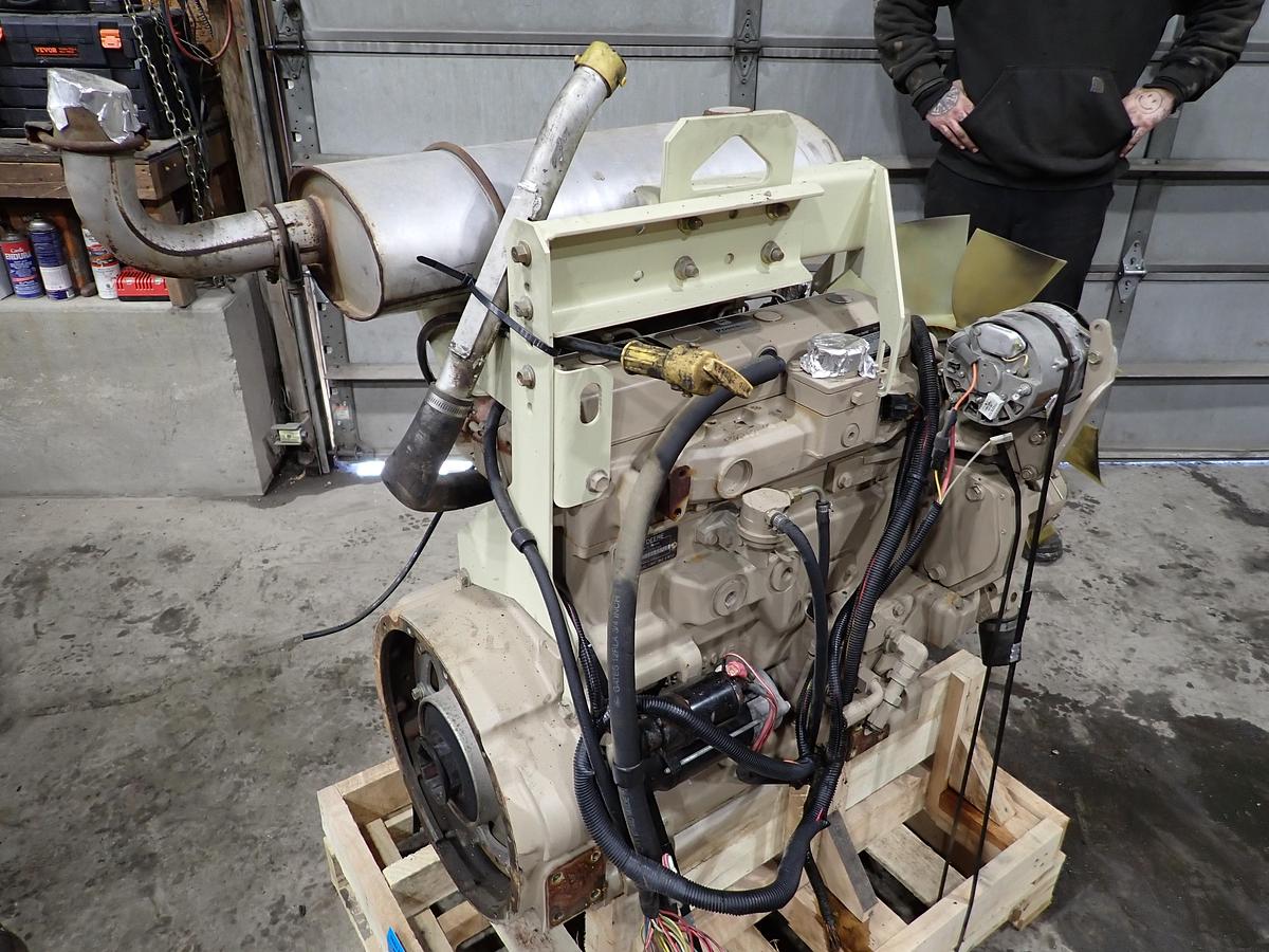 Used 2003 John Deere 4045DF150 Diesel Engine 594 HOURS!