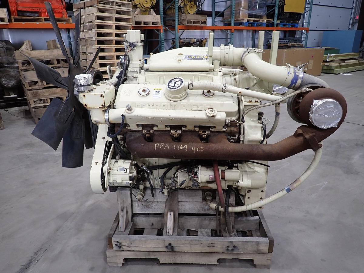 Used Detroit Diesel 8V92TTA Engine TWIN TURBO 1469 HOURS