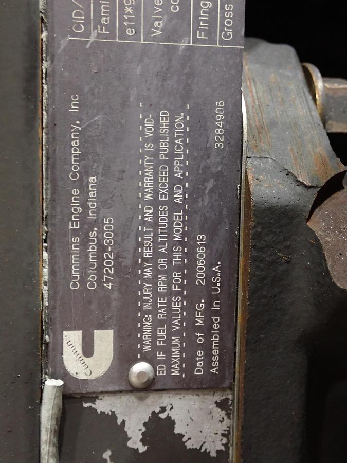 Used 2006 Cummins QSB 5.9 Diesel Engine CPL 8300