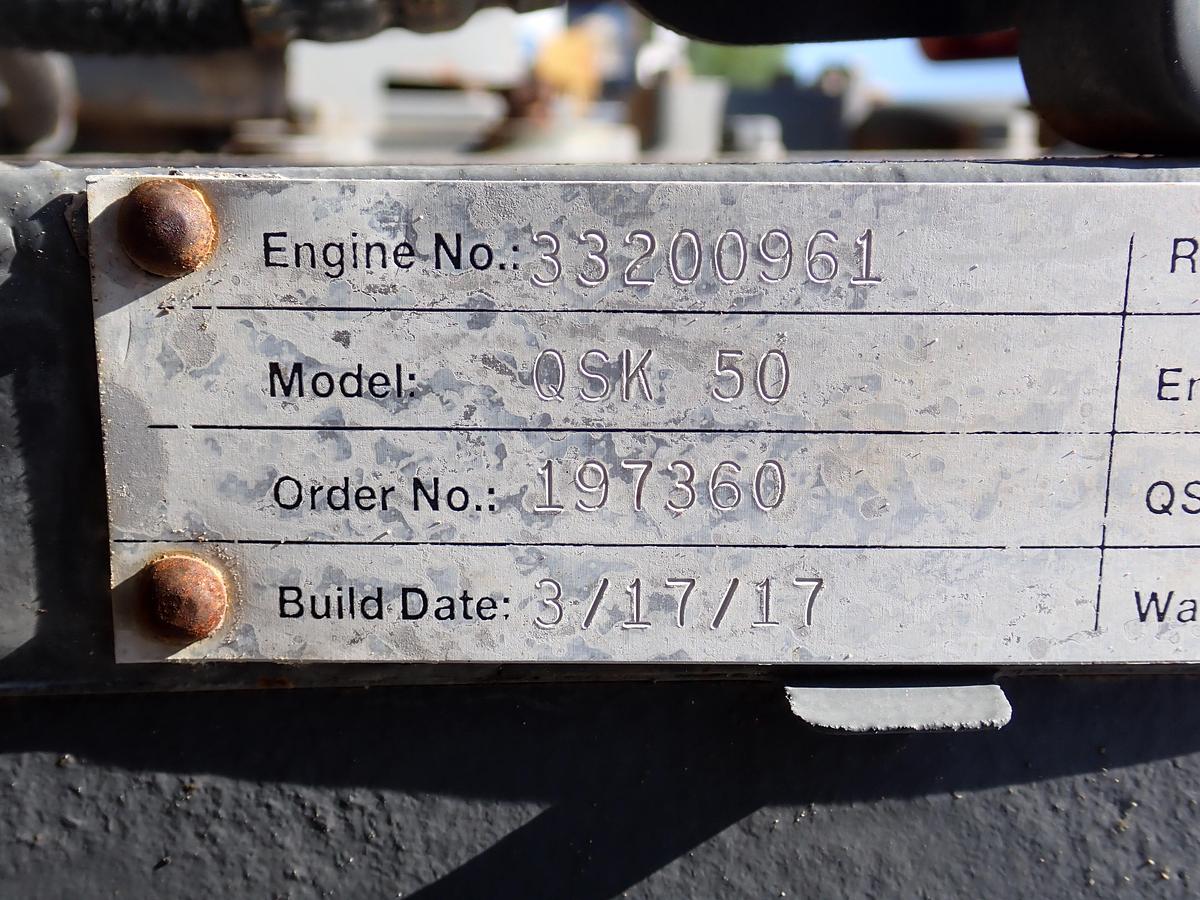 Used 2014 Cummins QSK50 Diesel Engine CPL 3728