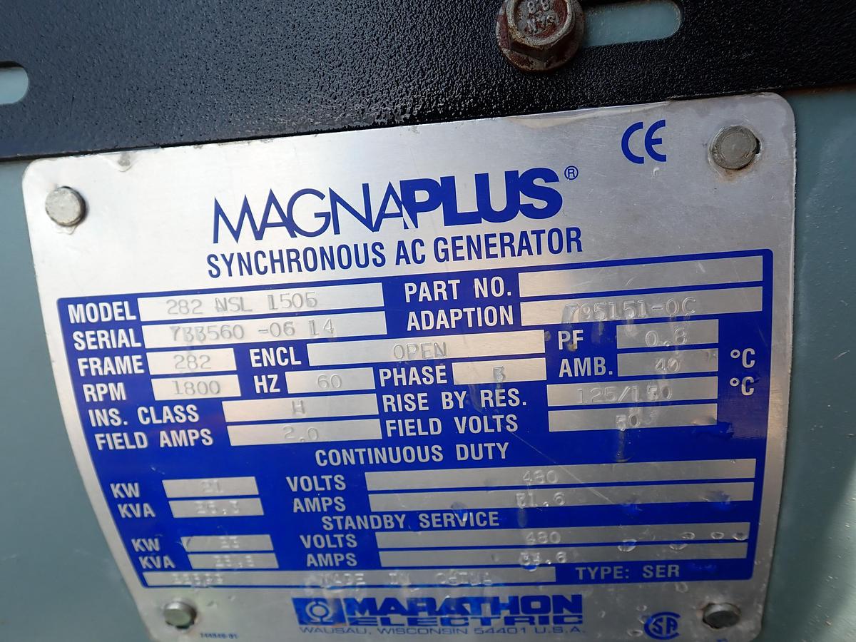 Used 2015 Magnum MMG25 18 KW Generator ISUZU DIESEL