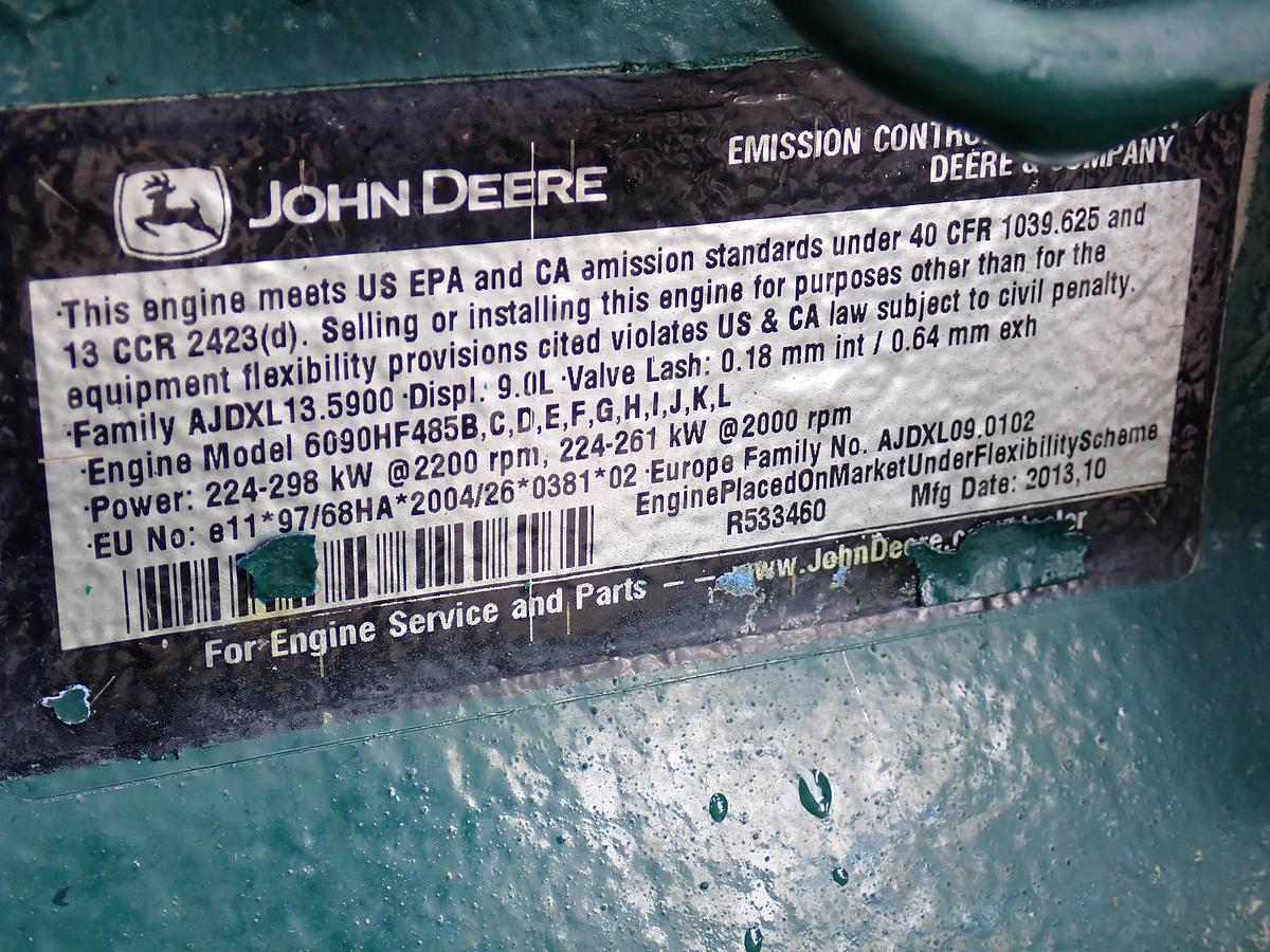 Used 2013 John Deere 6090HF485 Diesel Engine