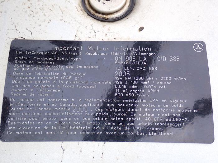 Used 2005 Mercedes OM906 LA Turbo Diesel Engine 260 HP