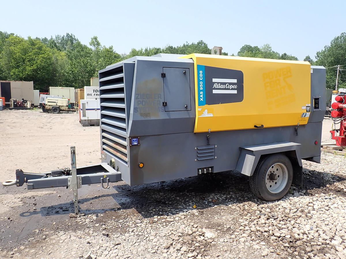 Used 2019 Atlas Copco XAS950CD8 950 CFM Air Compressor 1453 HOURS!