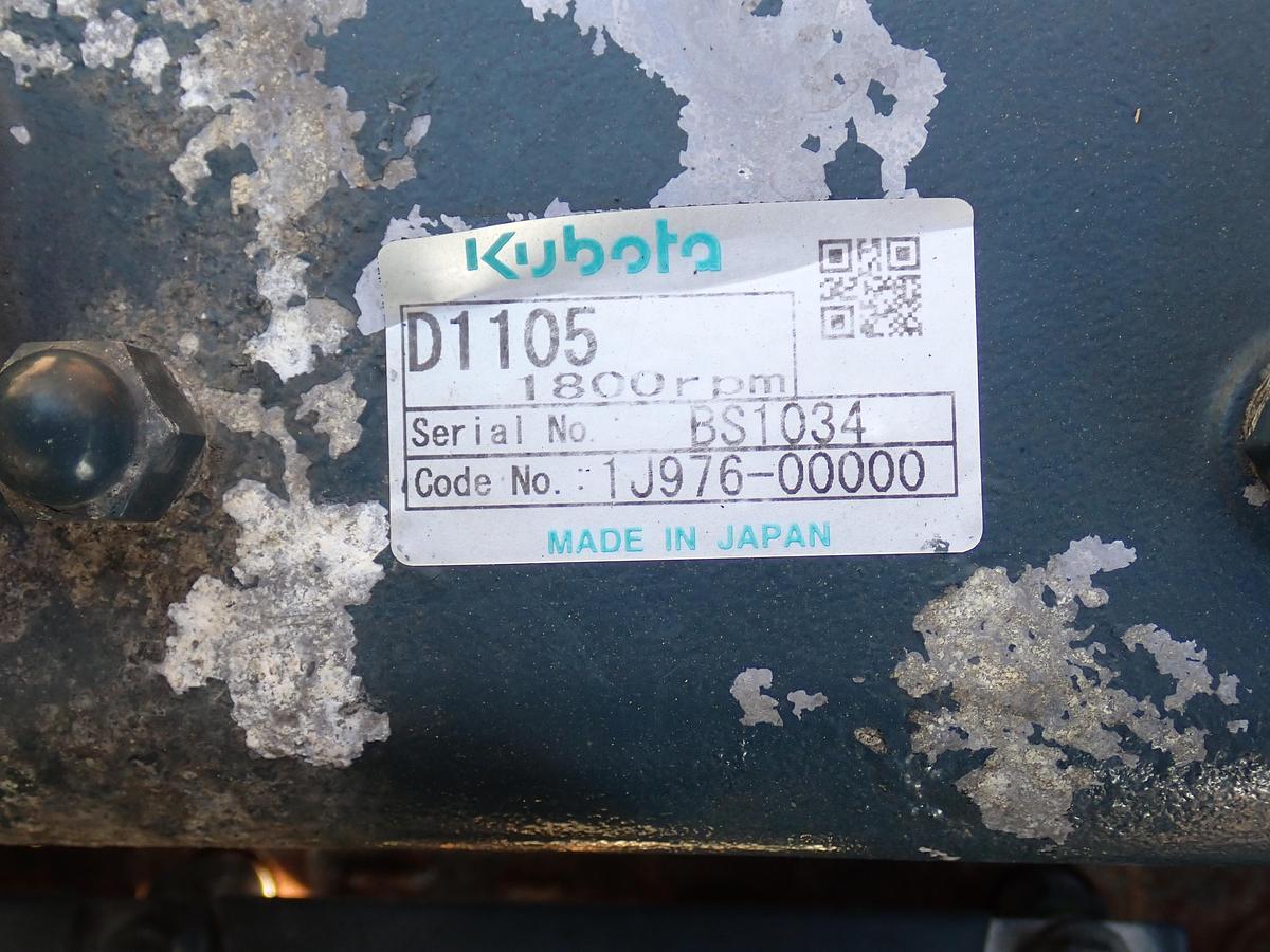 Used 2011 Kubota D1105 Diesel Engine POWER UNIT