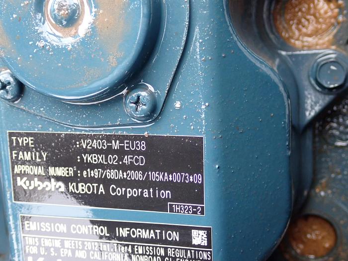 Used 2012 Kubota V2403-M-ET08e Diesel Engine POWER UNIT! VIDEO! RUNS MINT!