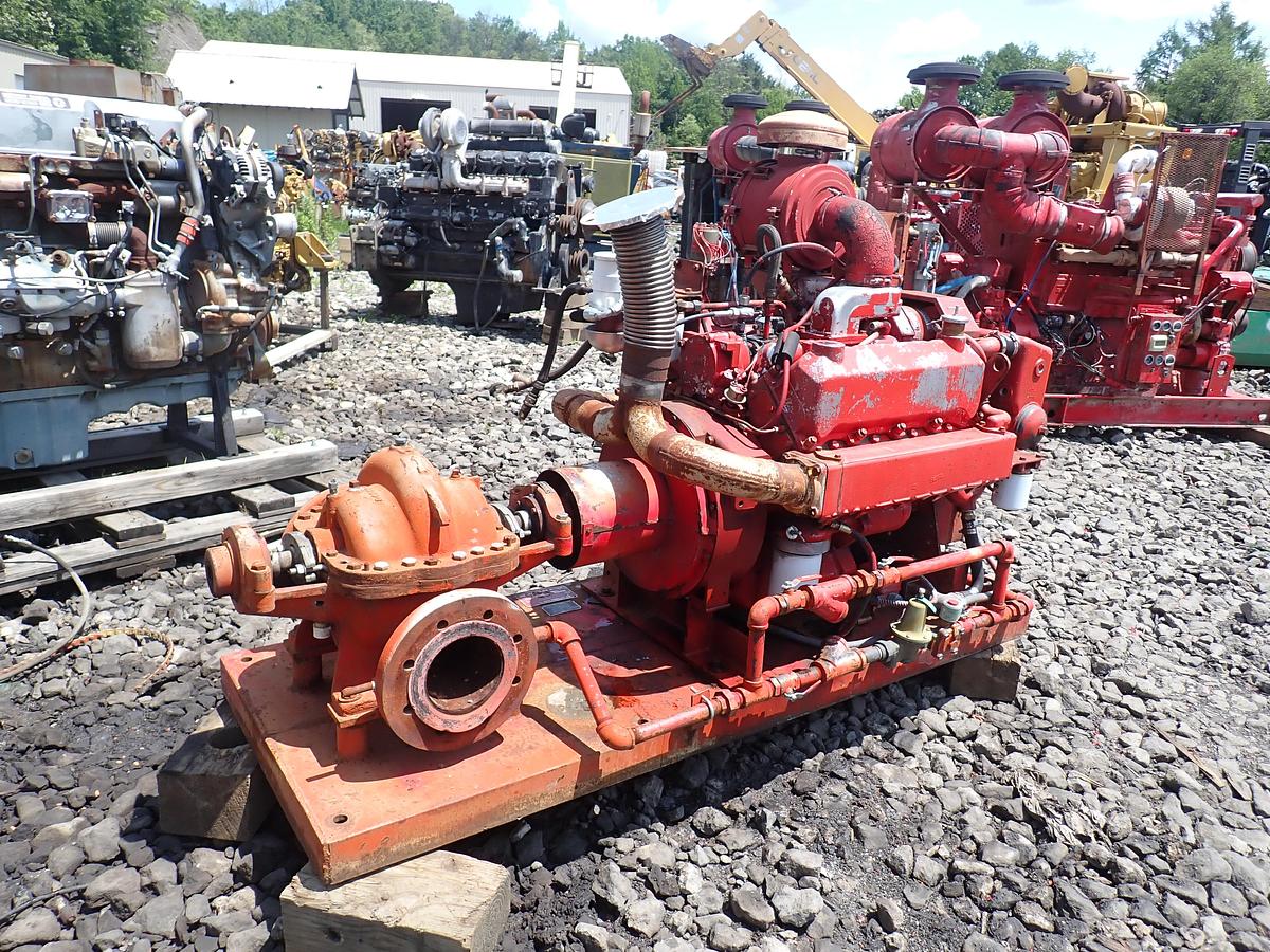 Used 1986 Patterson 8x6 YR Diesel Fire Pump CUMMINS V504 818 HOURS
