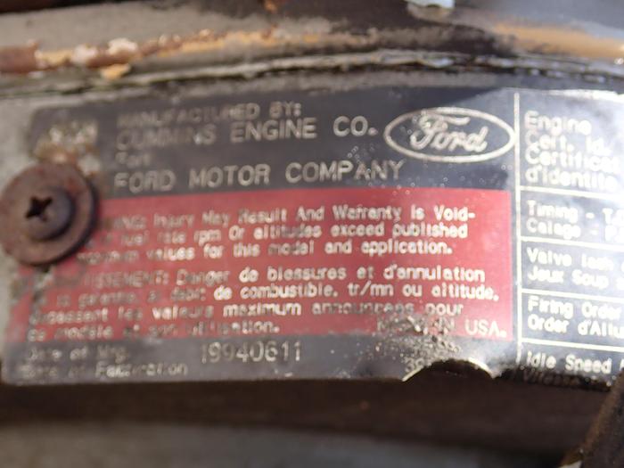 Used 1994 Cummins 6CT 8.3 250 Ford Truck Engine