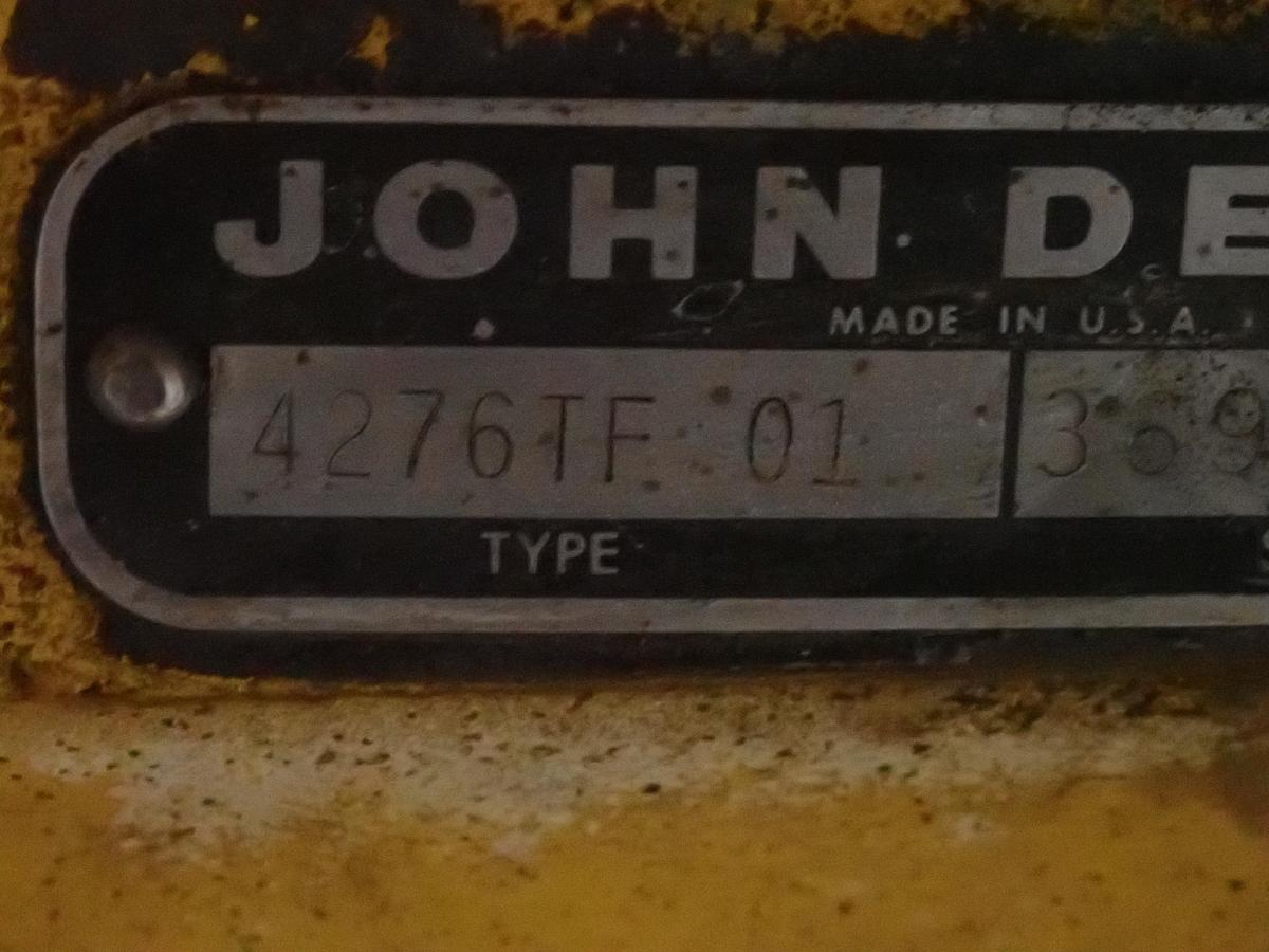 Used John Deere 4276TF01 Turbo Diesel Engine