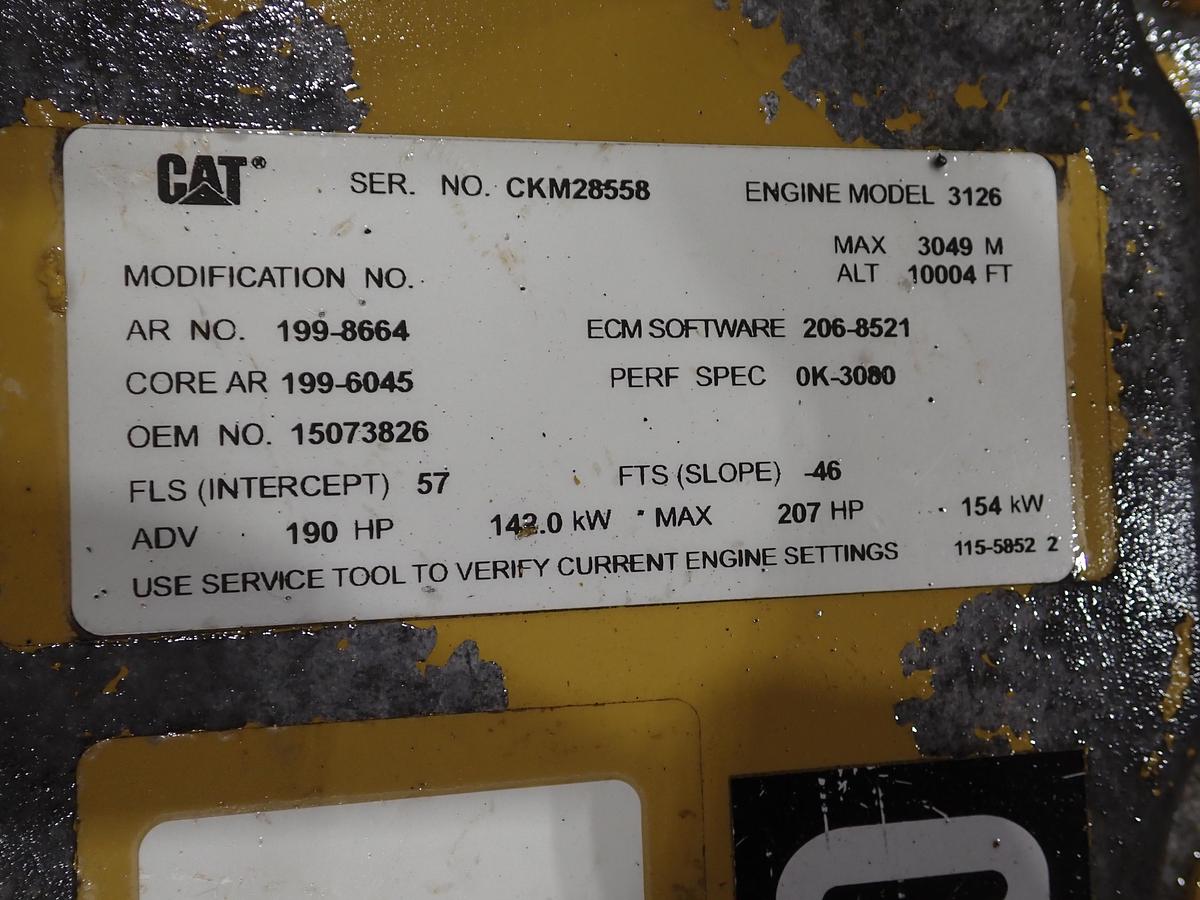 Used 2001 CAT 3126B Diesel Engine AR # 199-8664