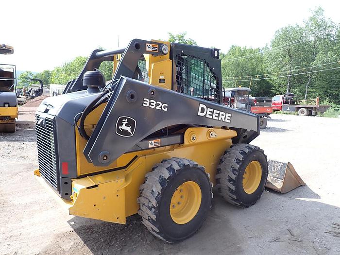 Used 2020 John Deere 332G Skidsteer Loader LOW HRS! High Flow Aux. Q/C A/C 12-16.5
