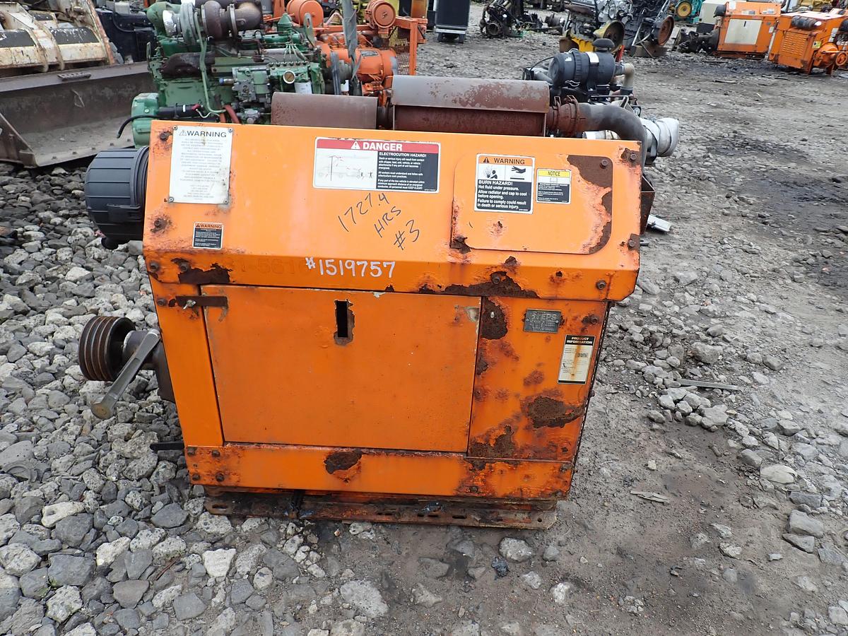 Used Kubota V3600-T-ET02 Turbo Diesel Engine POWER UNIT w/ PTO Clutch