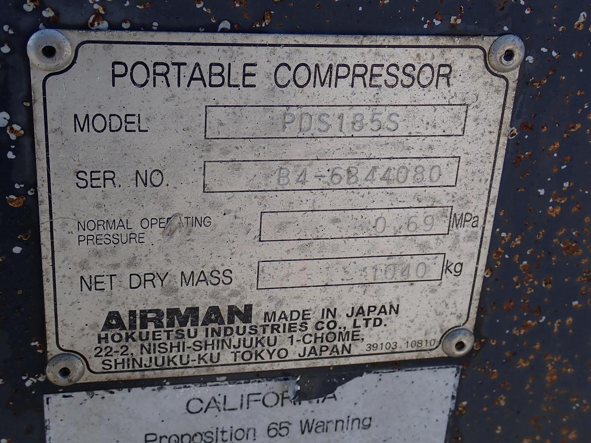 Used 2008 Airman PDS185S 185 CFM Air Compressor