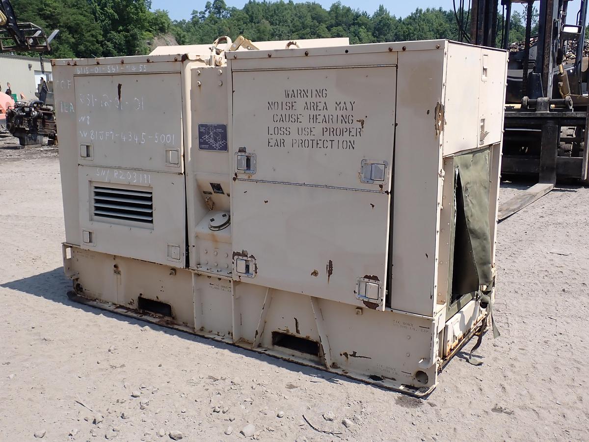 Used 1990 Libby MEP007B 100 KW Diesel Generator GOV'T SURPLUS