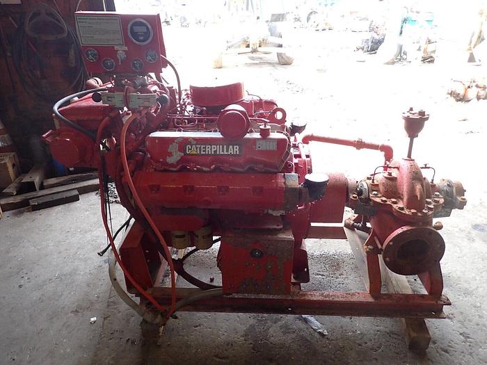 Used 1997 RB Pump 6x6 Fire Pump LOW HOURS! CAT 3208 MARINE DIESEL Split Case