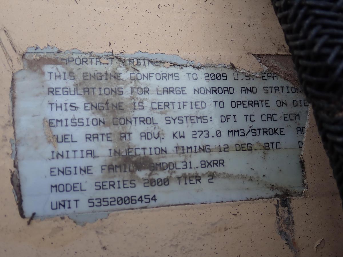 Used 2009 MTU 12V2000 Diesel Engine LOW HOURS