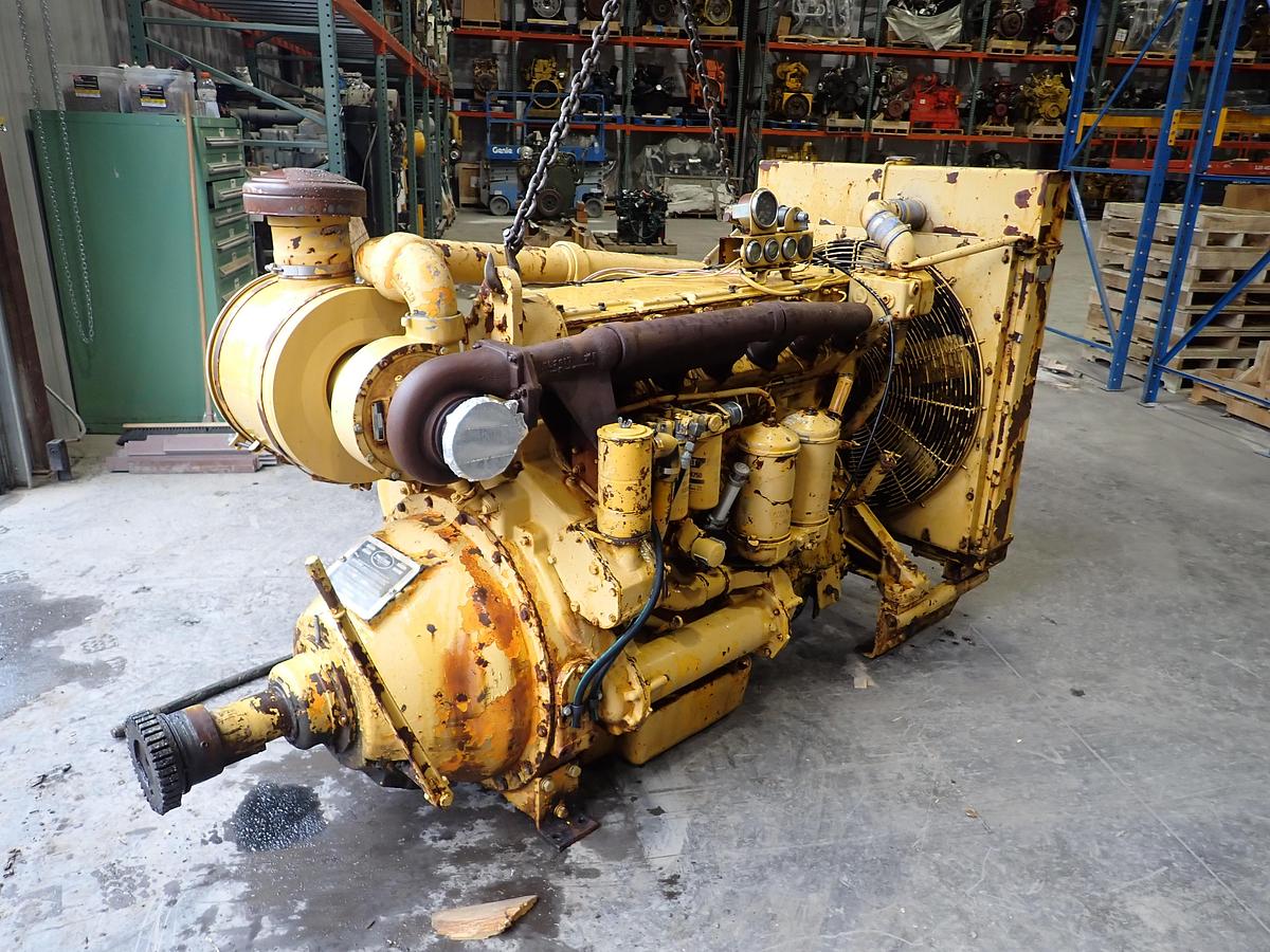 Used CAT D343 Diesel Engine POWER UNIT w/ PTO CLUTCH