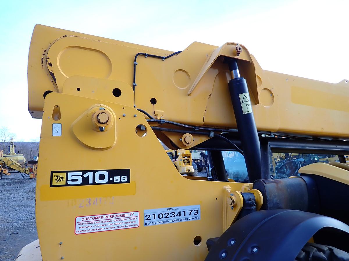 Used 2018 JCB 510-56 10K Telehandler 3500 HOURS