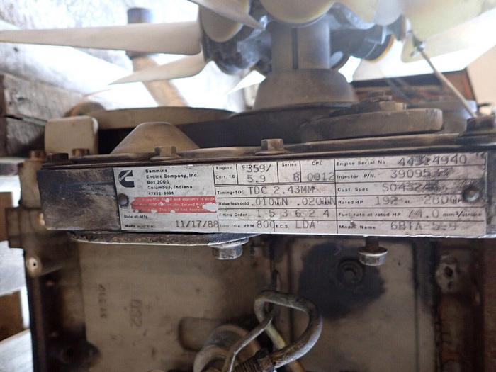 Used Cummins 6BTA 5.9 Turbo Diesel Engine TAKEOUT! 192 HP! 6BT