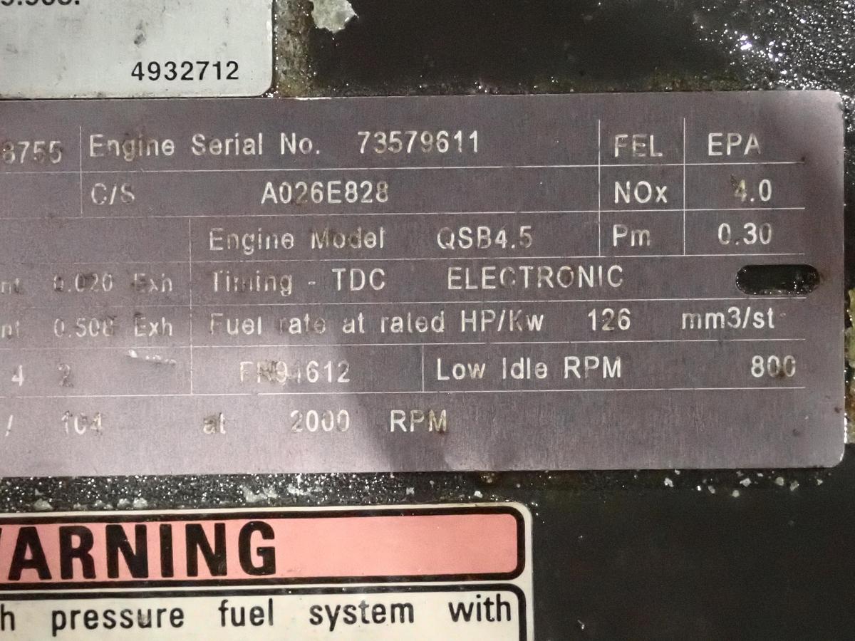 Used 2013 Cummins QSB 4.5 Diesel Engine CPL 8755