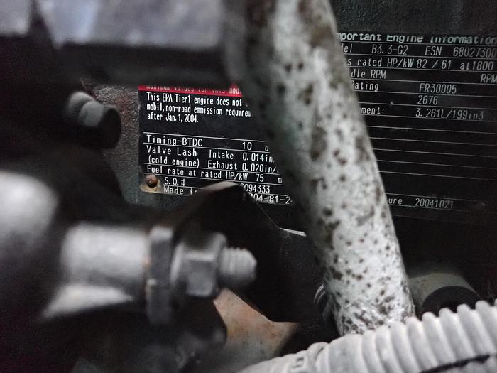 Used 2004 Cummins B3.3-G26 LOW HOUR ENGINE Komatsu SAA4D95