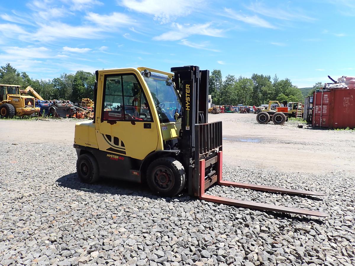 Used 2015 Hyster H80FT Diesel Forklift LOW HOURS! POSITIONERS!