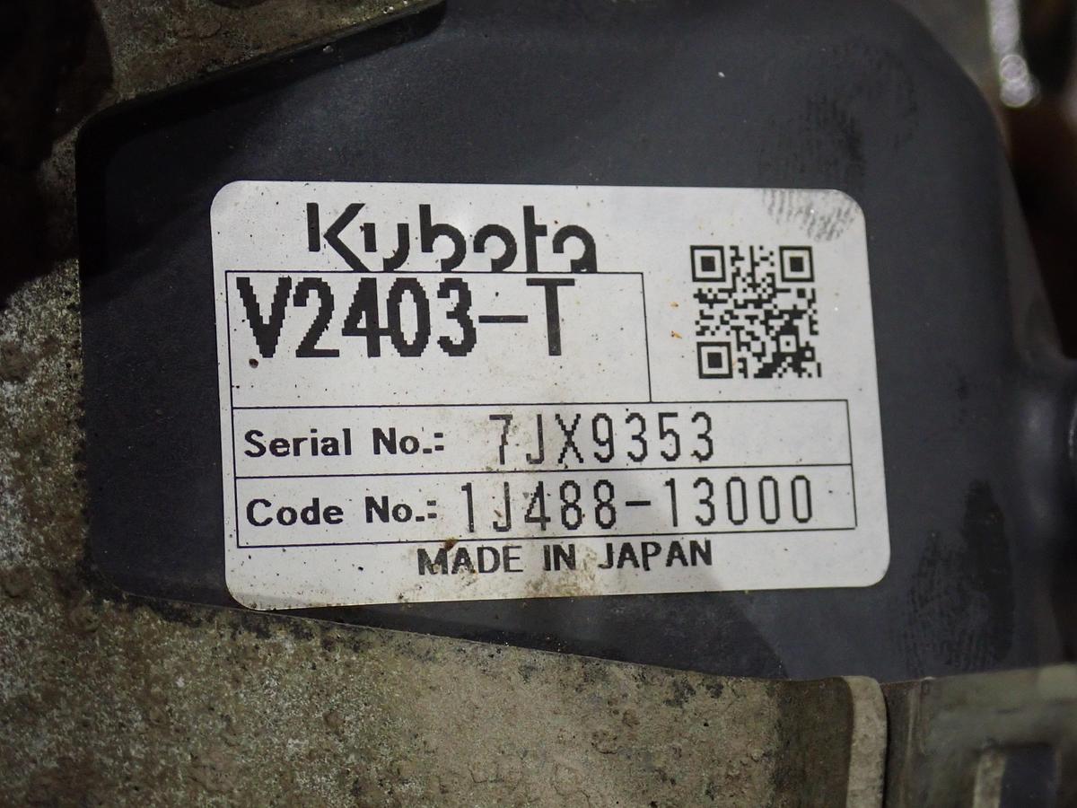 Used 2018 Kubota V2403-CR-TI-BG-EF01 Turbo Diesel Engine