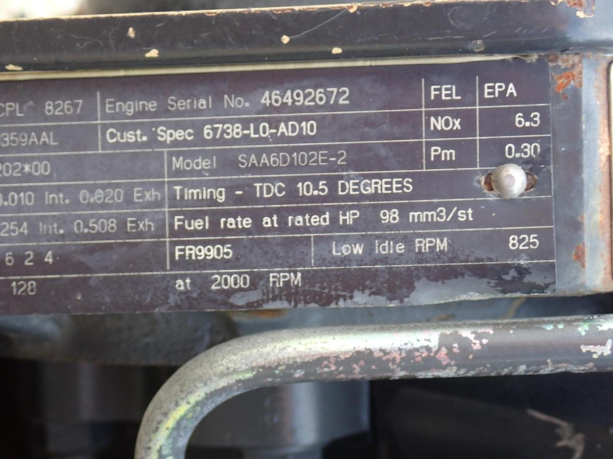 Used 2005 Komatsu SAA6D102E-2 Diesel Engine CPL 8267