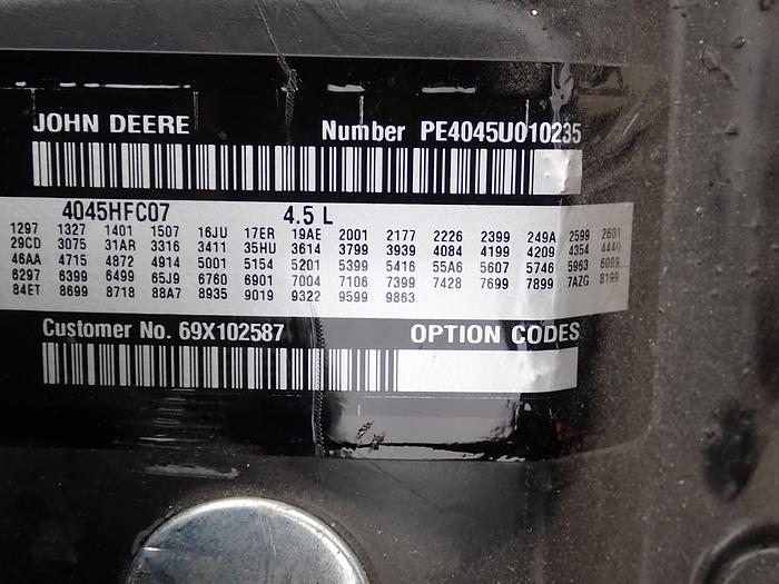 Used 2015 John Deere 4045HFC07