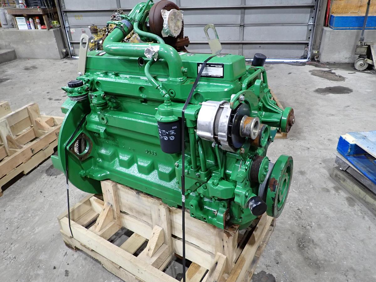 Used 2011 John Deere 6068TF151 Diesel Engine GOV'T SURPLUS