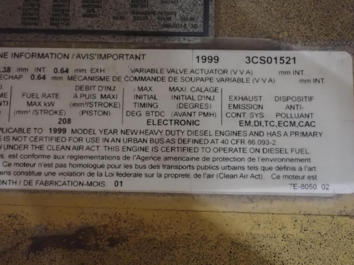 Used 1999 CAT C10 Diesel Engine AR # 169-2354 w/ JAKE BRAKE