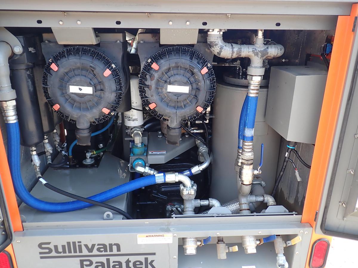 Used 2019 Sullivan Palatek D400PHHJD4AF 400 CFM Air Compressor 168 HOURS