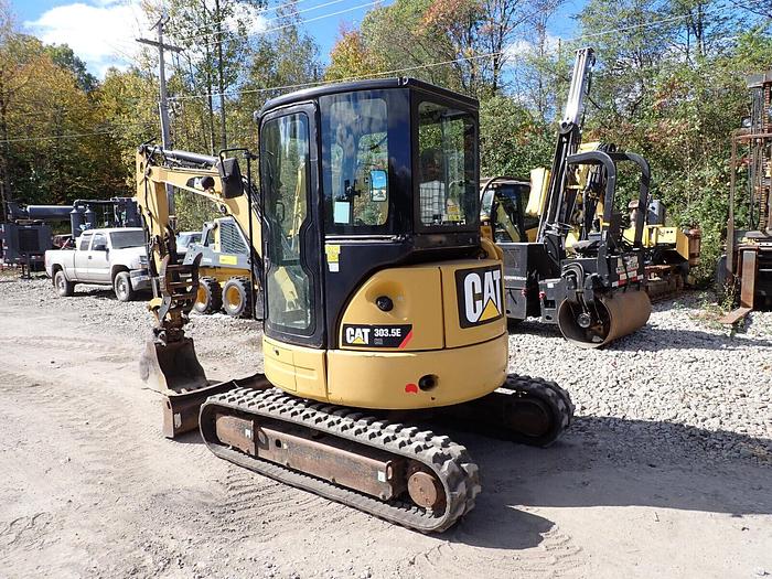 Used 2014 Caterpillar 303.5E Mini Excavator FULL CAB! A/C Hydraulic Thumb CAT Q/C