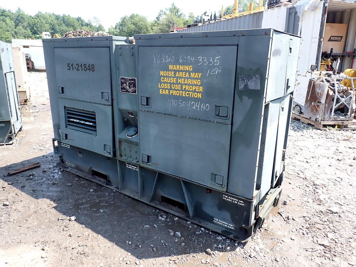 Used 1990 Libby MEP007B 100 KW Diesel Generator GOV'T SURPLUS
