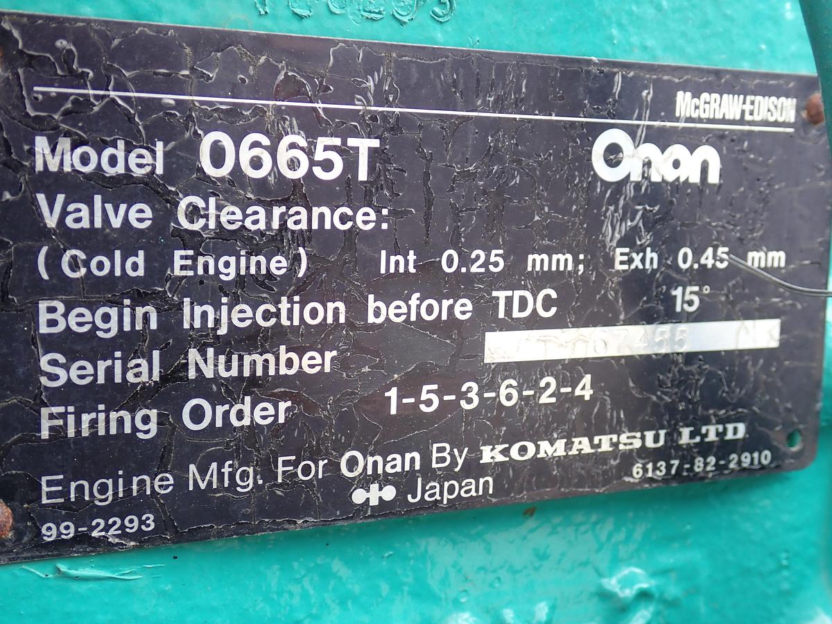 Used Komatsu S6D105-1 Turbo Diesel Engine 1345 HOURS!