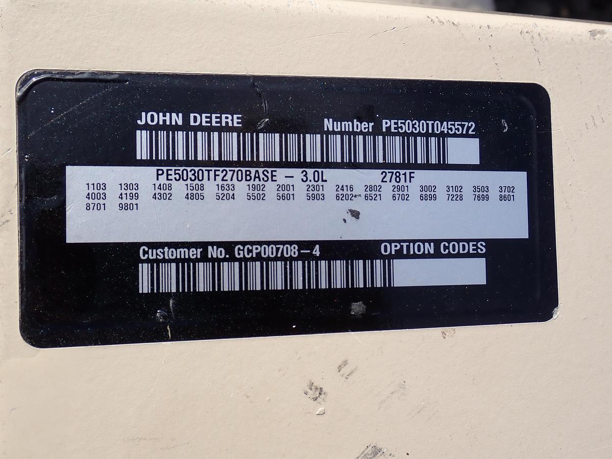 Used 2005 John Deere 5030TF270 Diesel Engine