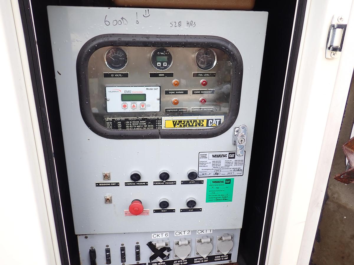 Used 2004 Sullair DE18 1550 CFM Oil Free Air Compressor CAT C16 5281 HRS