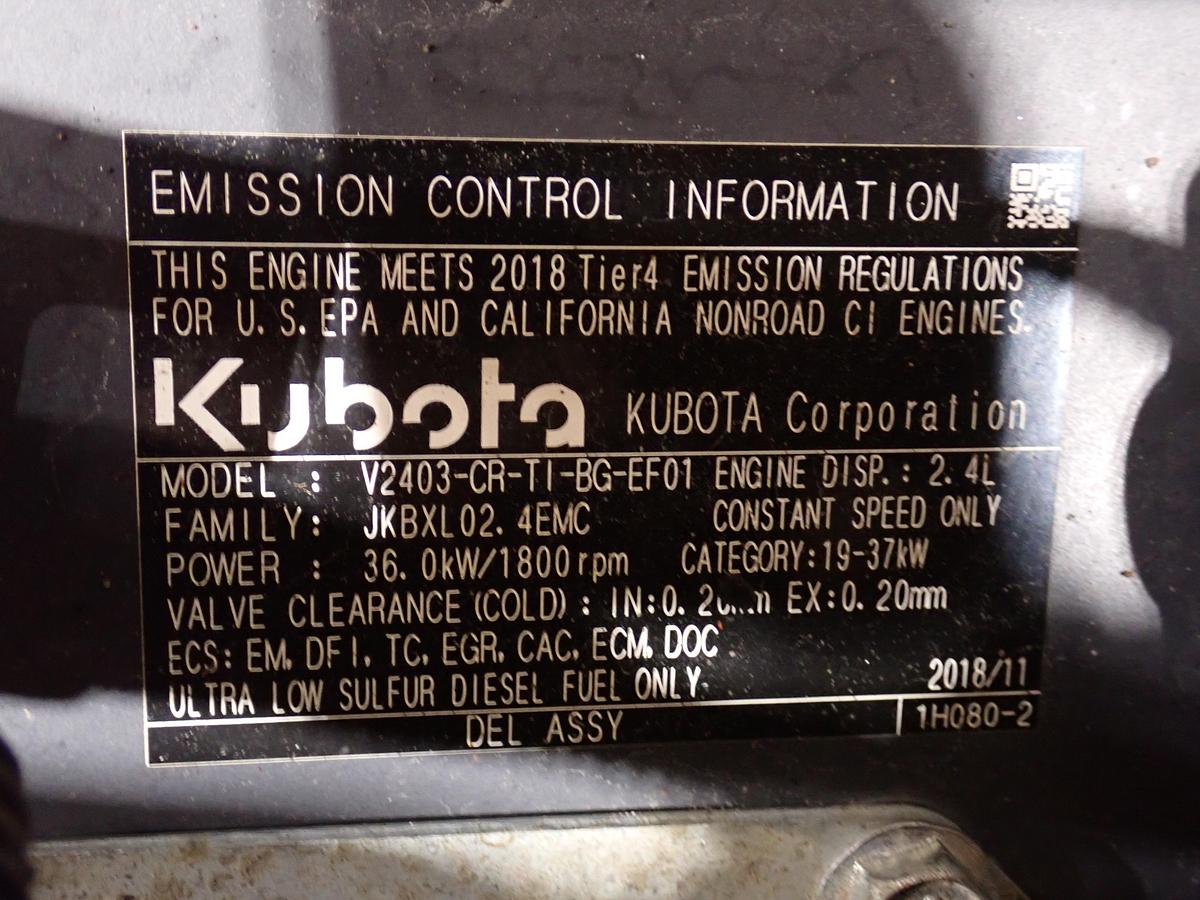 Used 2018 Kubota V2403-CR-TI-BG-EF01 Turbo Diesel Engine