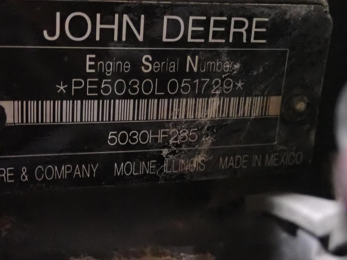 Used 2011 John Deere 5030HF285 Diesel Engine POWER UNIT! PTO Clutch!