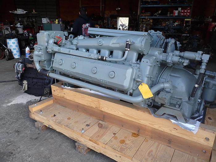 Used Detroit Diesel 6-71 Marine Engine REBUILT! GOV'T SURPLUS Slant WITH MARINE GEAR!