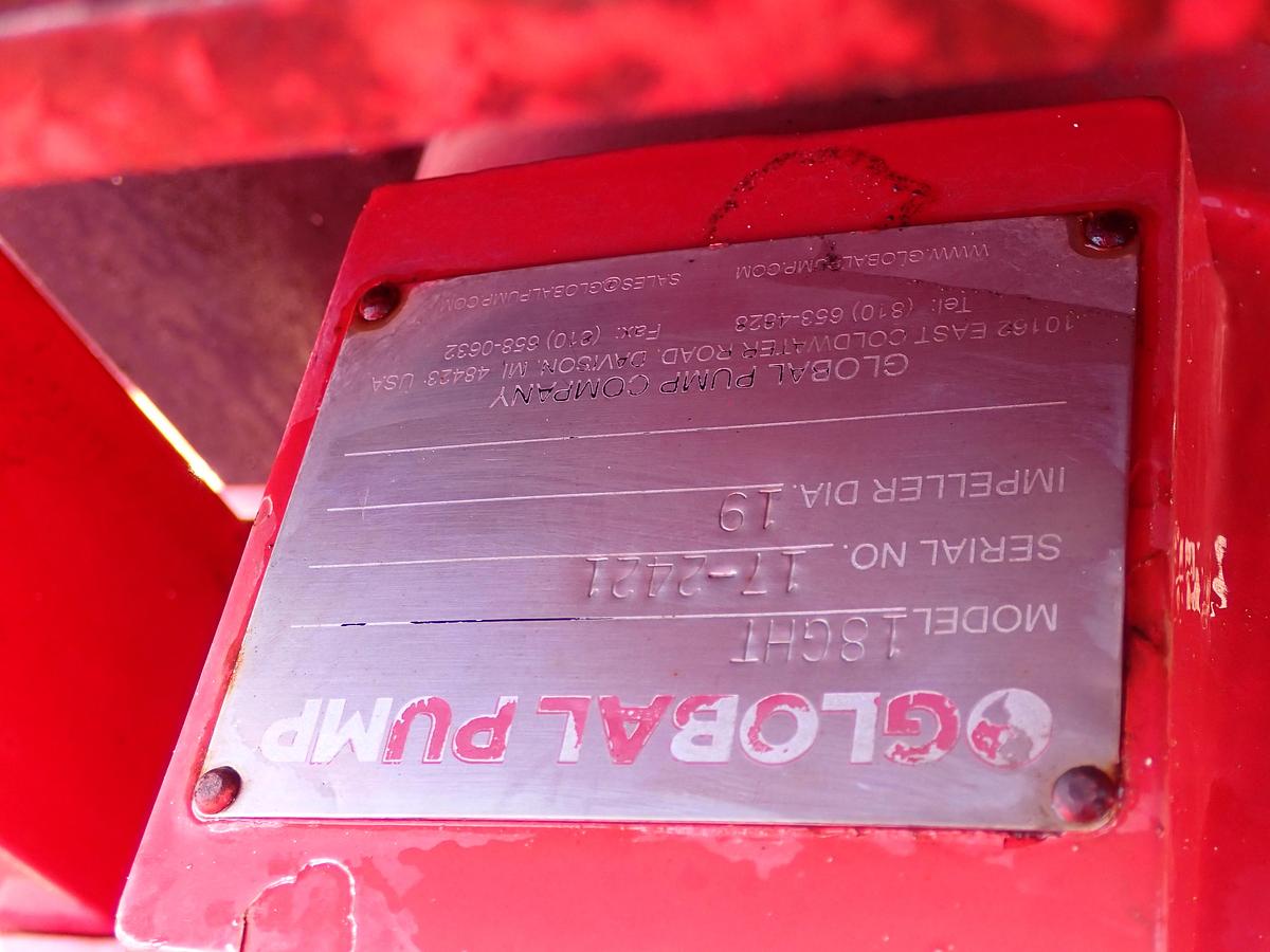 Used 2015 Global Pumps 18GHT 18" Water Pump