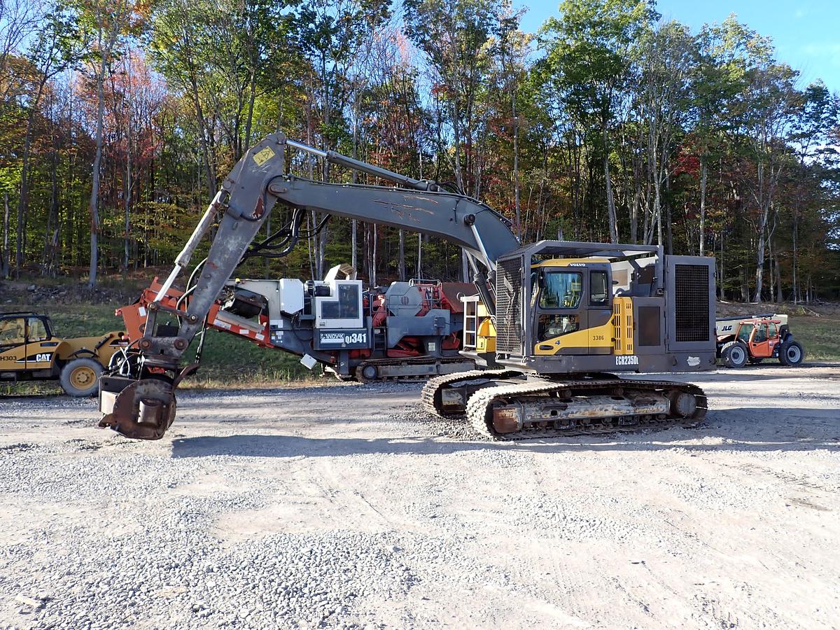 Used 2013 Volvo EC235DL Excavator PROGRIND MULCHER